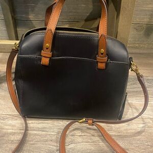 Leather fossil  purse